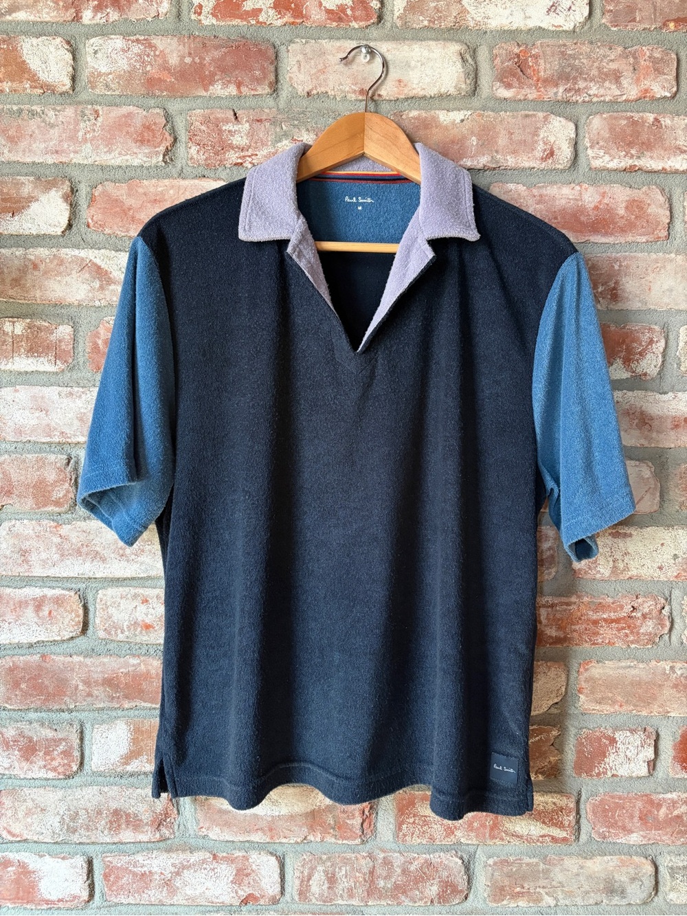 Paul Smith Black & Blue Short-Sleeve Terry Polo